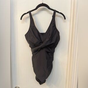 Elegant Black One-Piece Swimsuit